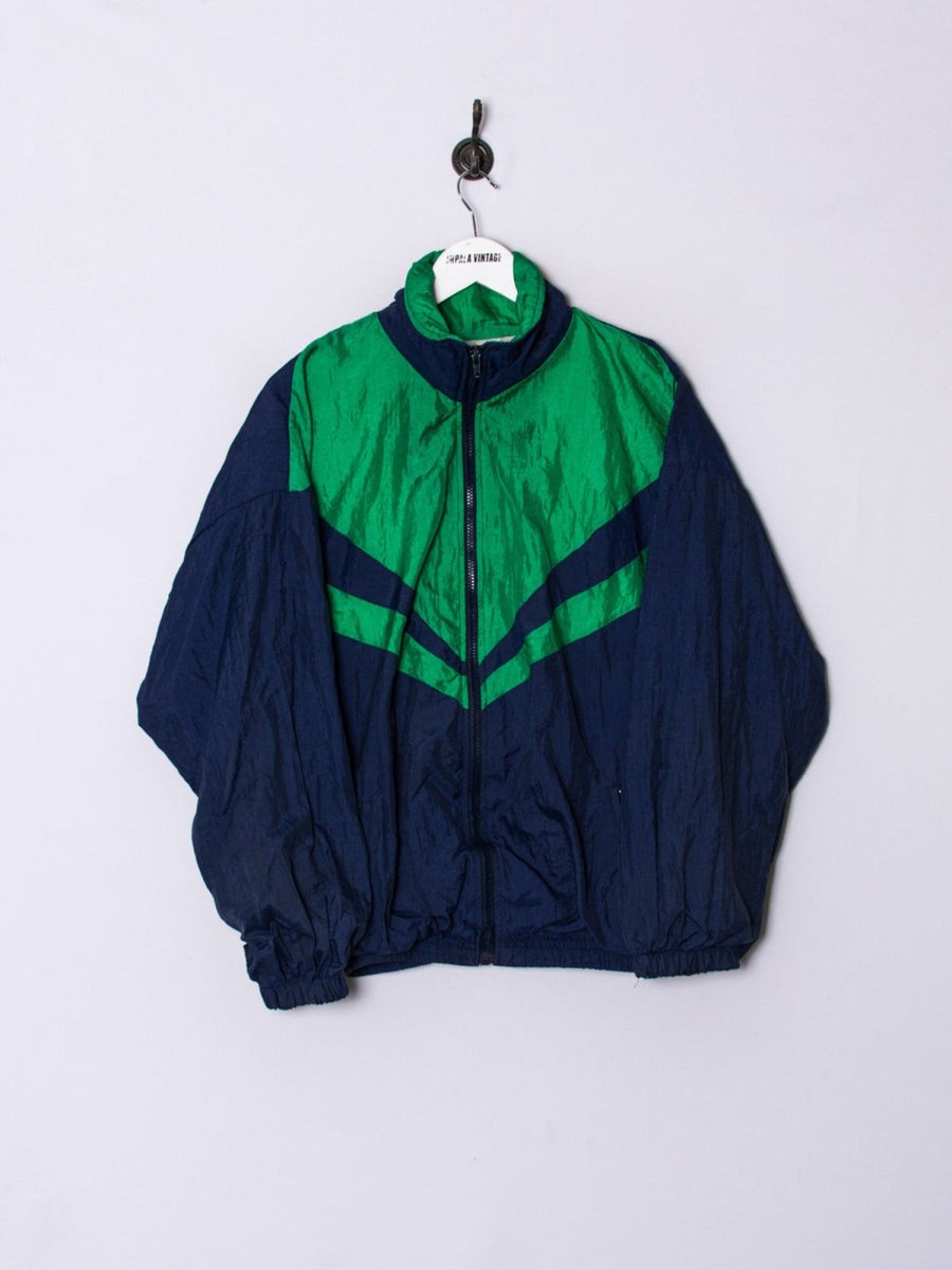 Impalavintage Green & Blue Shell Jacket Hot