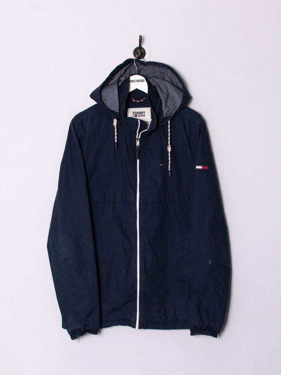 Impalavintage Tommy Hilfiger Navy Blue Long Jacket Online