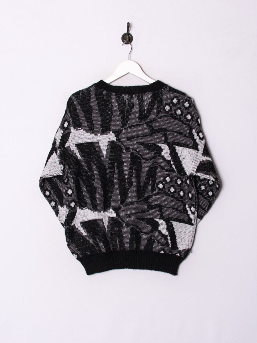 Impalavintage Black & Grey I Sweater Wholesale