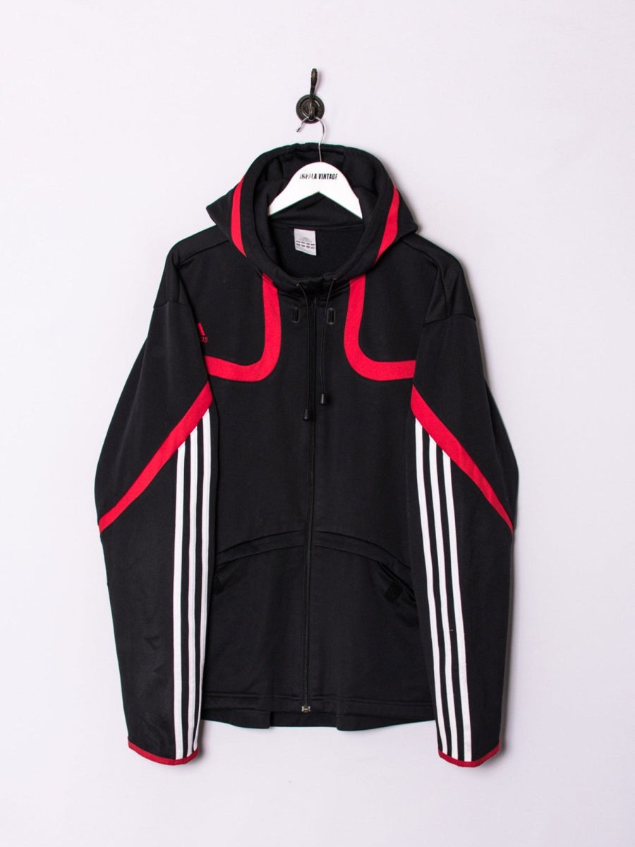 Impalavintage Adidas Black Hooded Track Jacket Best