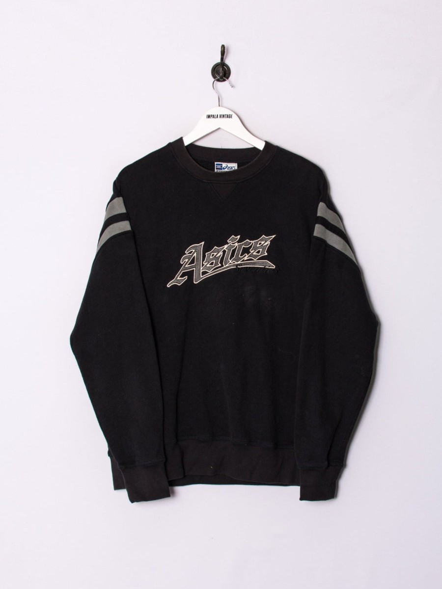 Impalavintage Asics Black Retro Sweatshirt Online