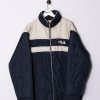 Impalavintage Fila Puffer Reversible Long Jacket Clearance