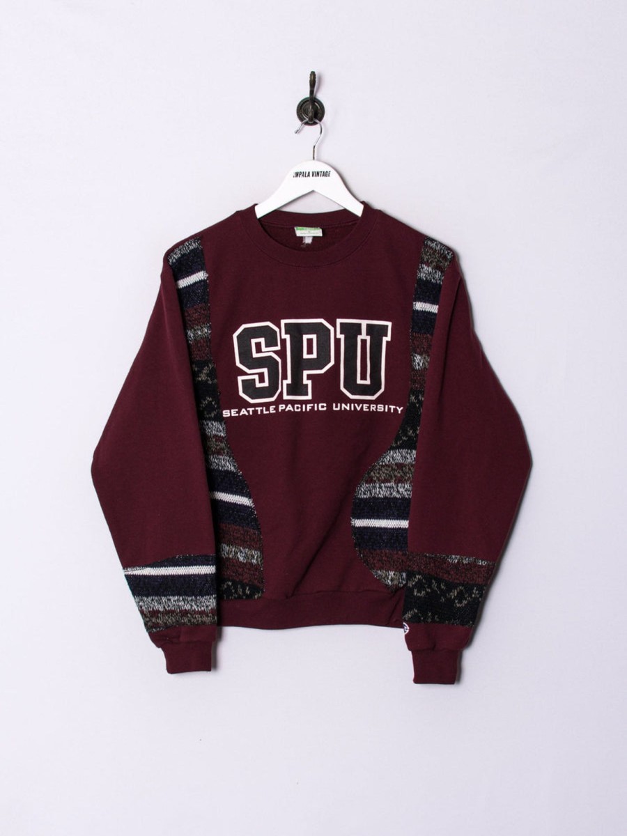 Impalavintage Seatle Pacific University Champion Rework Sweatshirt Clearance