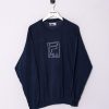 Impalavintage Fila Navy Blue Ii Sweatshirt Wholesale