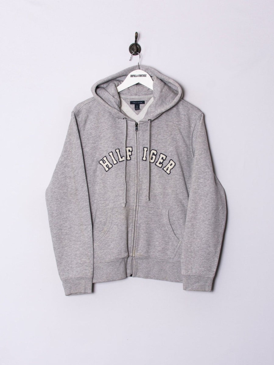 Impalavintage Hilfiger Zipper Hoodie Hot