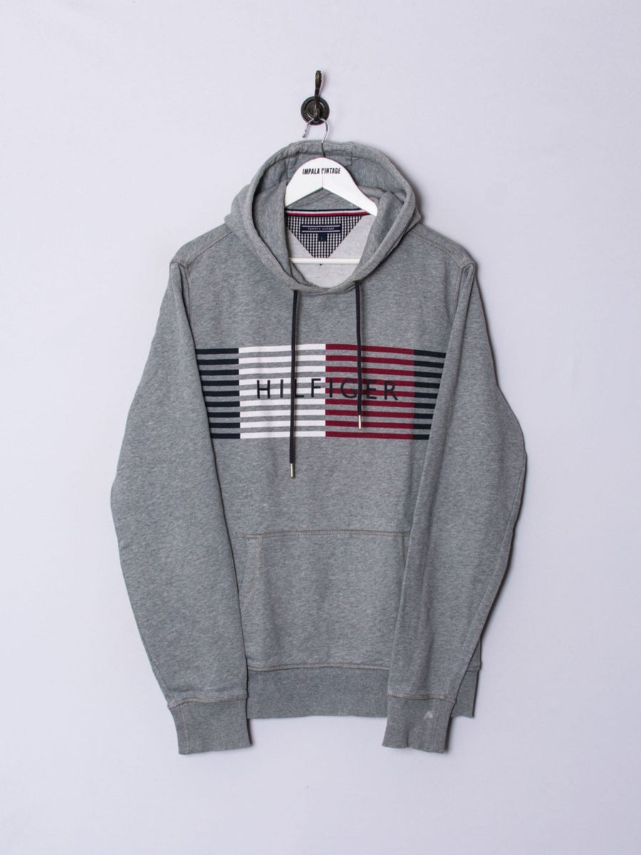 Impalavintage Tommy Hilfiger Grey Hoodie Clearance