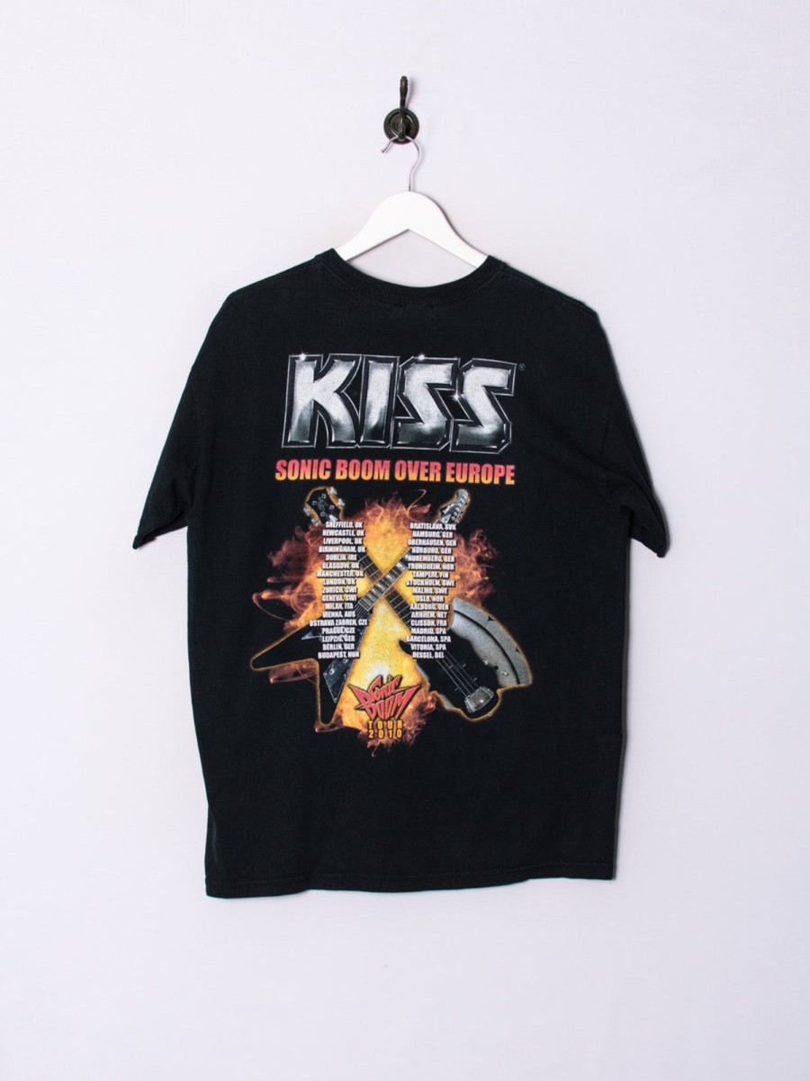 Impalavintage Gildan Kiss Black Cotton Tee Online