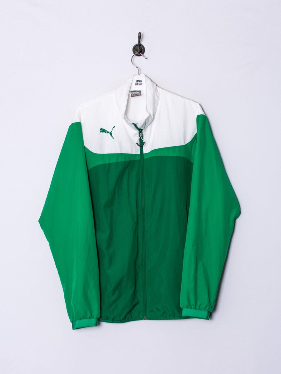 Impalavintage Puma Green & White Ii Light Jacket Hot