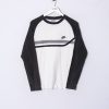 Impalavintage Nike White & Grey Long Sleeves Tee Wholesale