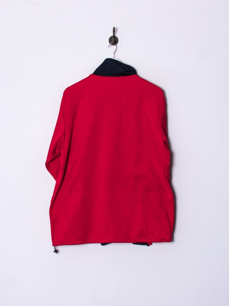 Impalavintage Asics Red 1/3 Zipper Sweatshirt Best