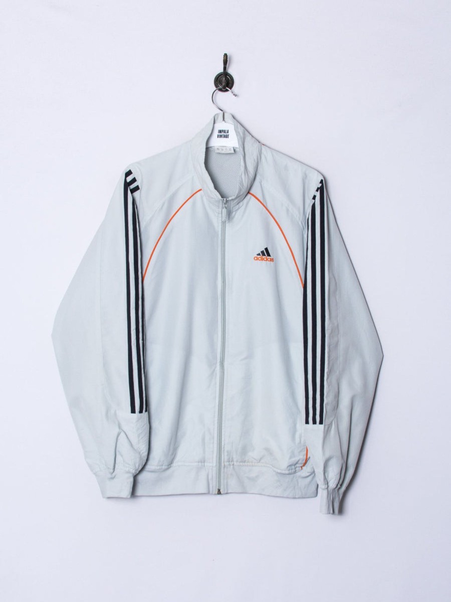 Impalavintage Adidas Grey Track Jacket New