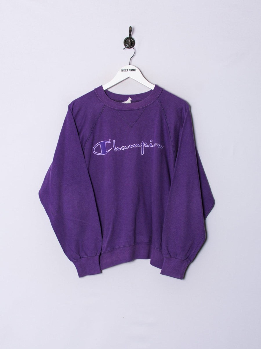 Impalavintage Champion Purple Ii Retro Sweatshirt Best