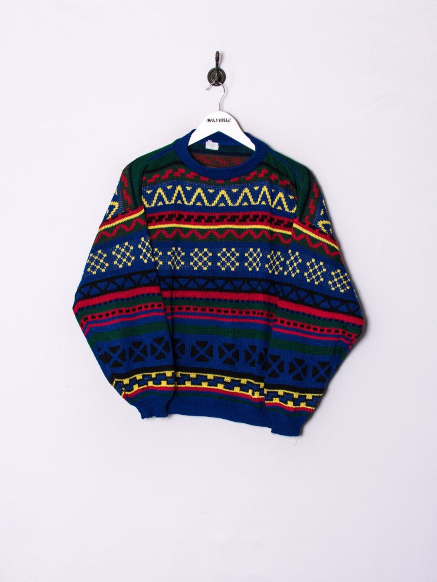 Impalavintage Blue Retro Sweater Online