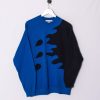 Impalavintage Nike Blue Black Rework Sweatshirt New