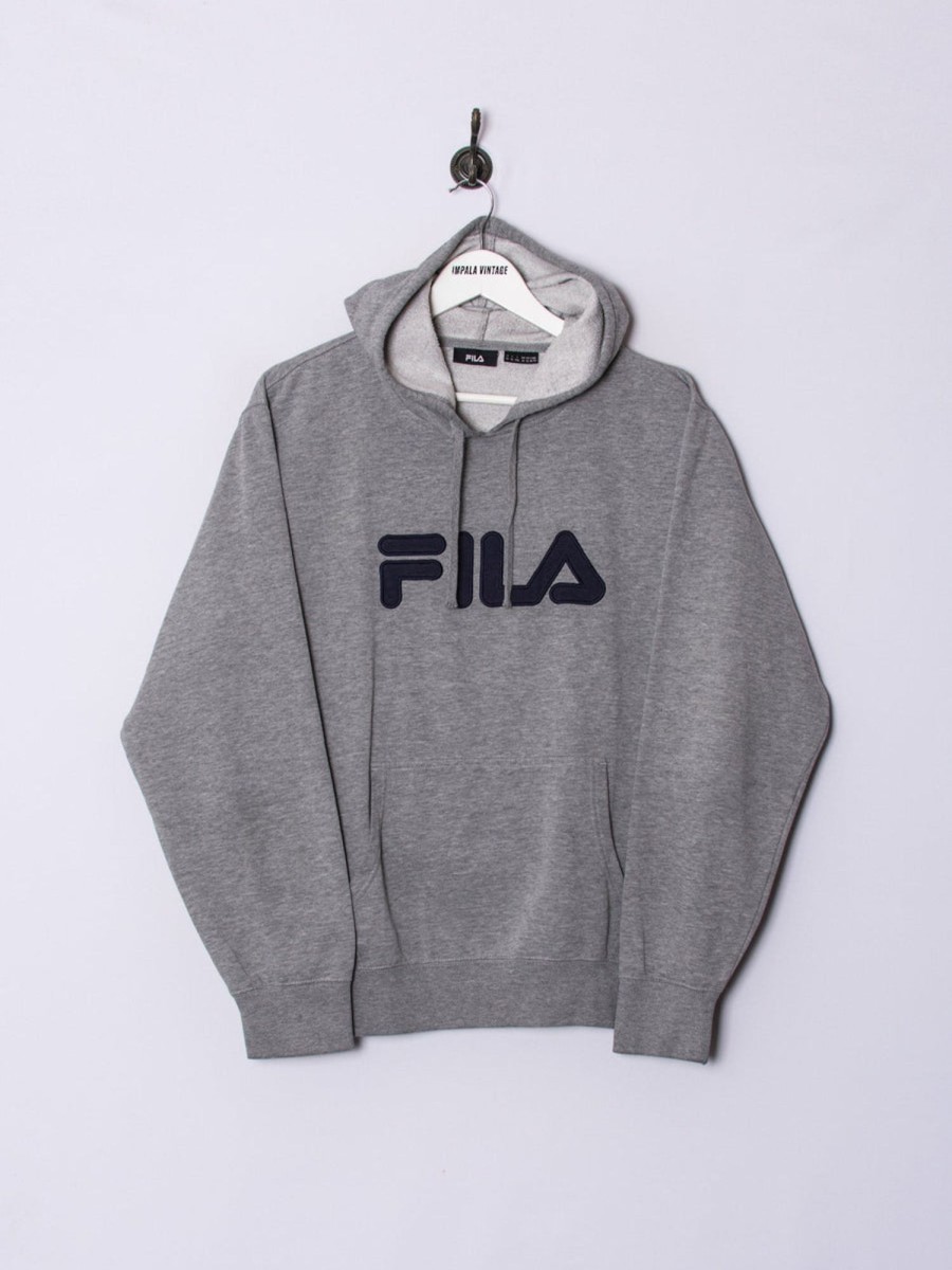 Impalavintage Fila Grey Hoodie New