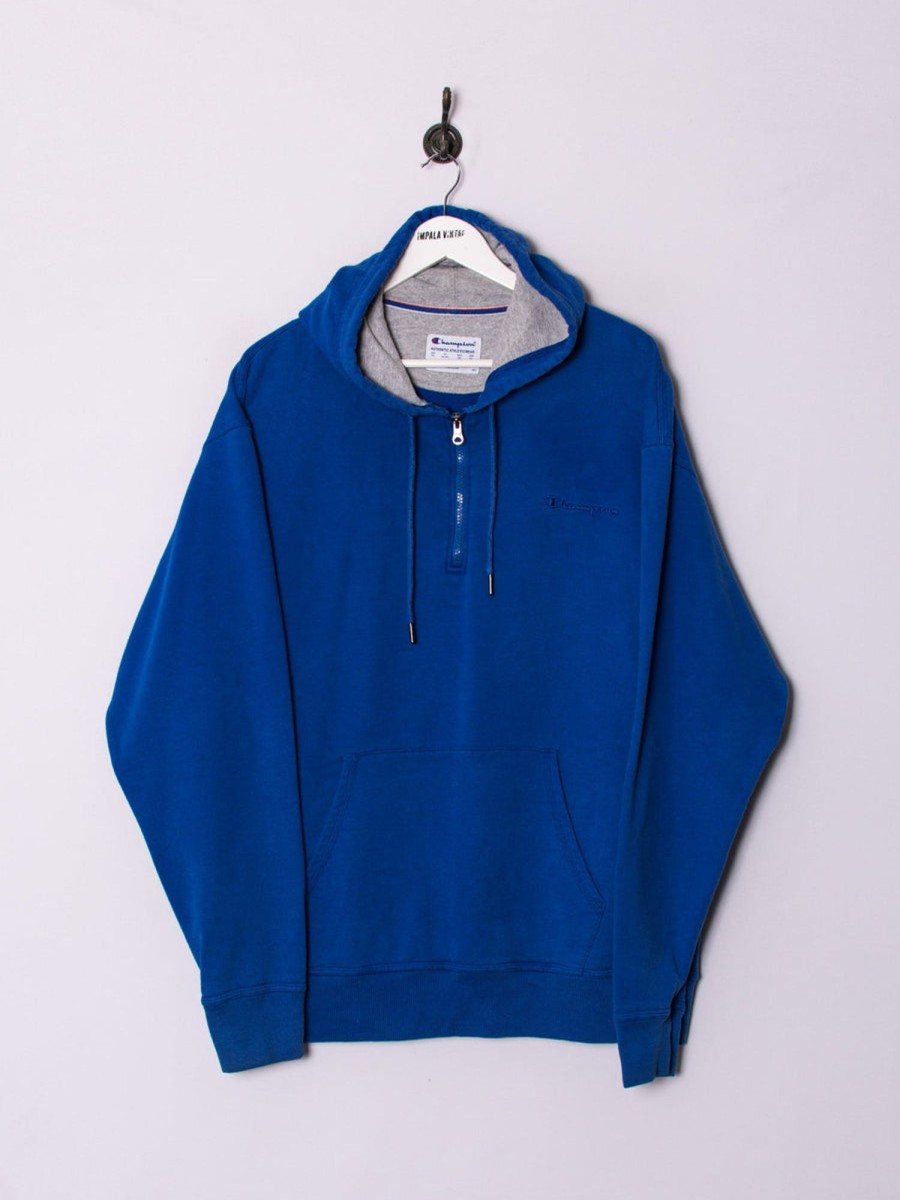 Impalavintage Champion Blue Zipper Hoodie Online