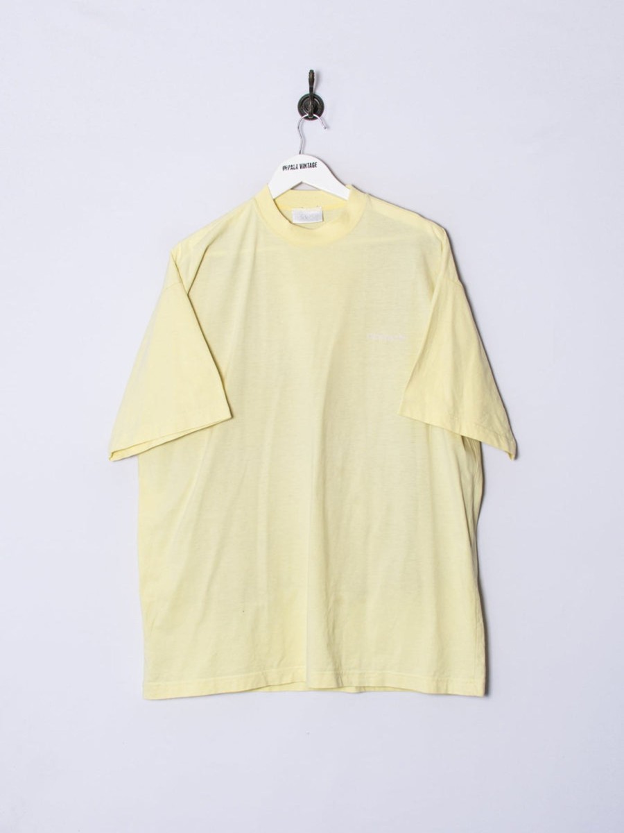 Impalavintage Adidas Originals Yellow Cotton Tee Hot