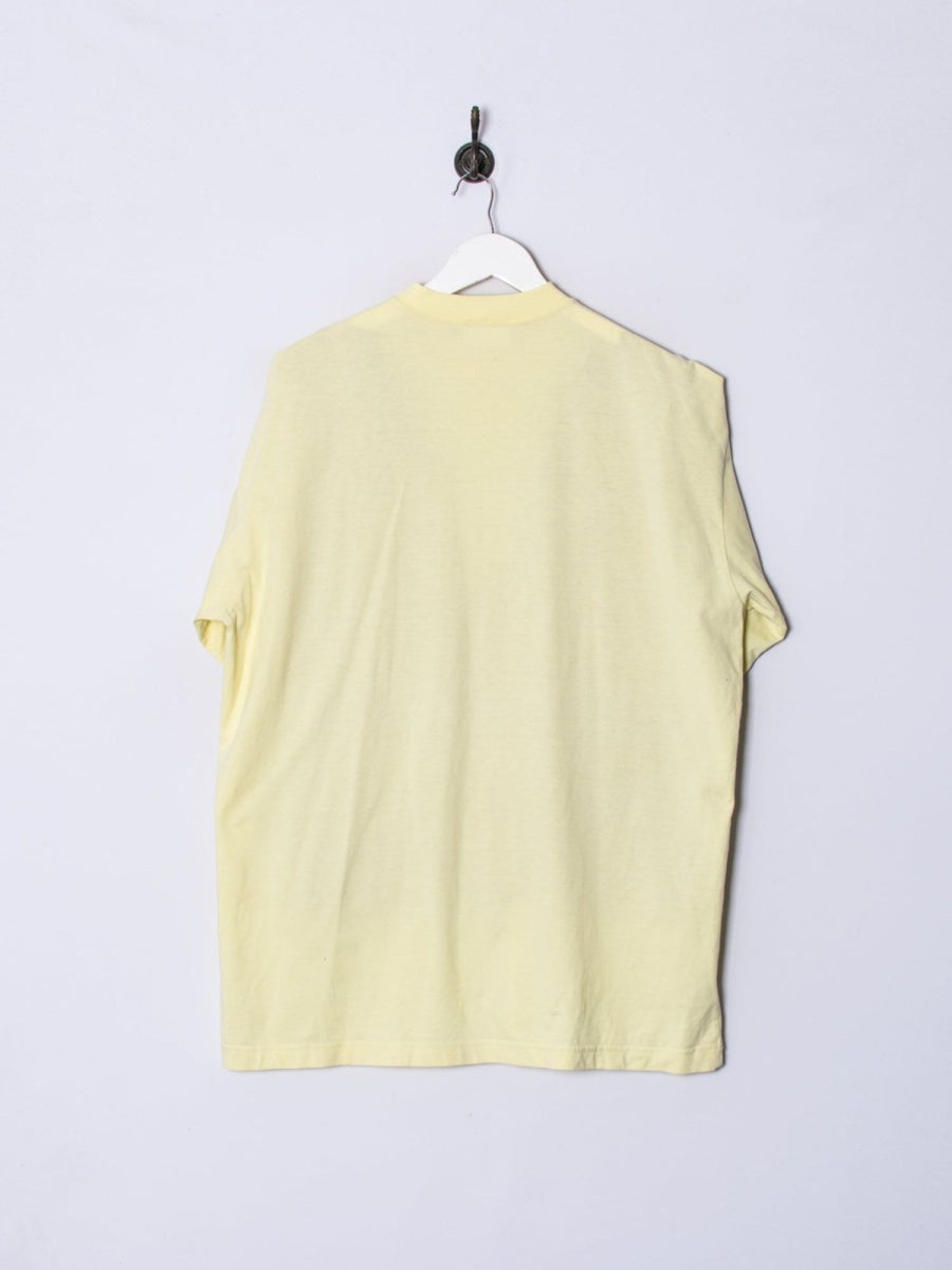 Impalavintage Adidas Originals Yellow Cotton Tee Hot