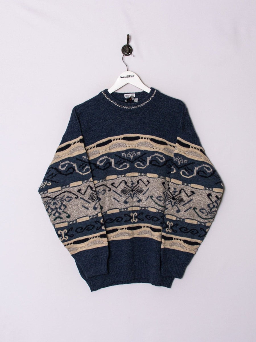 Impalavintage Brice Blue Sweater New