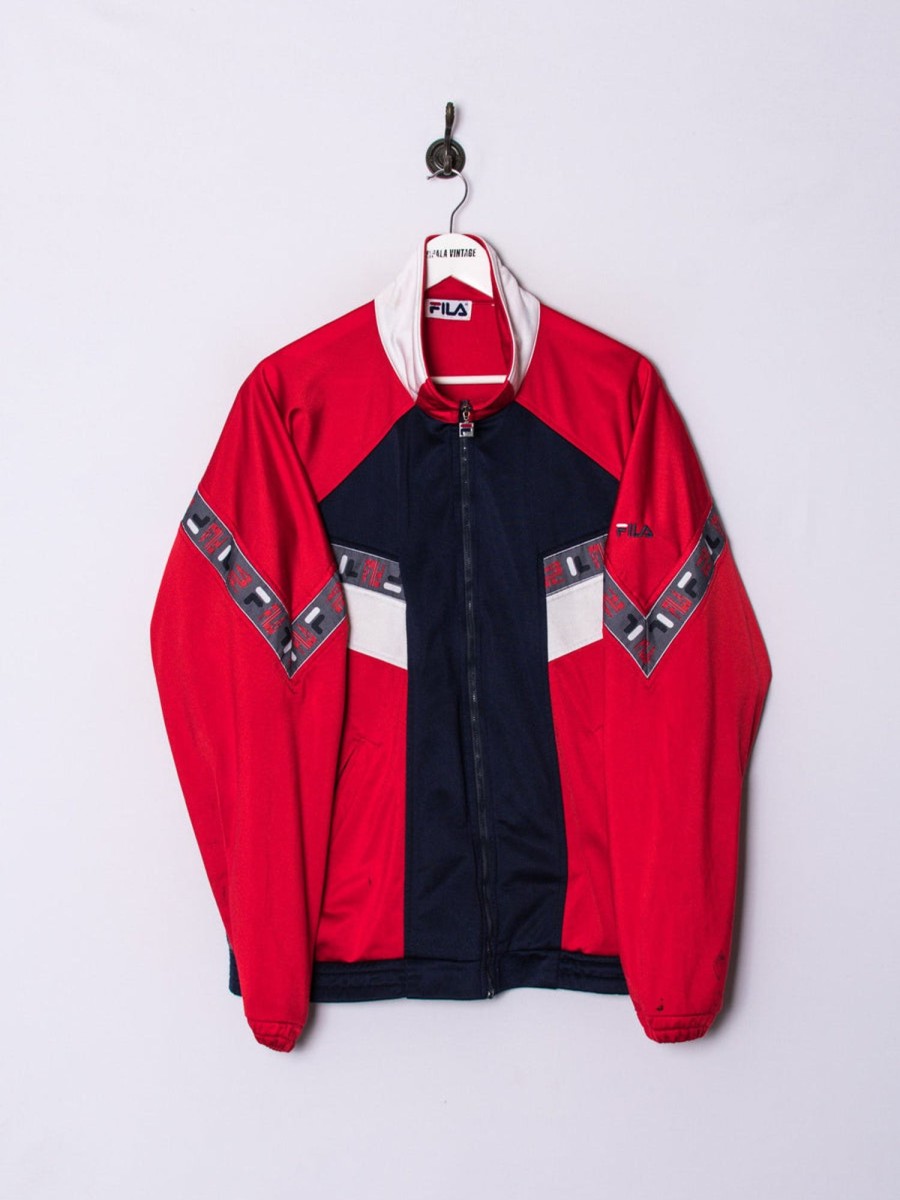 Impalavintage Fila Red Track Jacket Clearance