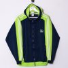 Impalavintage Adidas Green & Blue Zipper Hoodie New