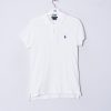 Impalavintage Polo Ralph Lauren Skinny White Poloshirt New