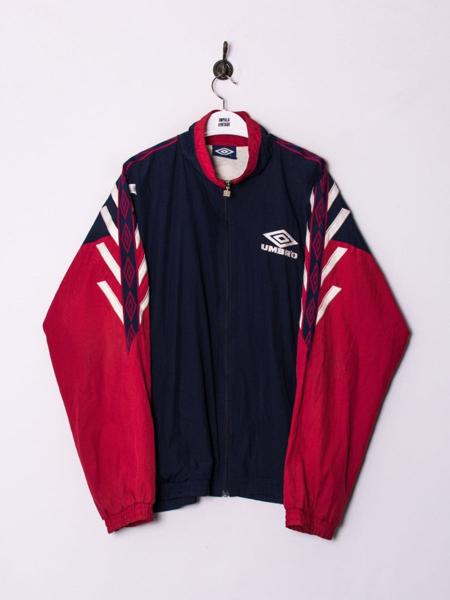 Impalavintage Umbro Red & Blue Retro Track Jacket New