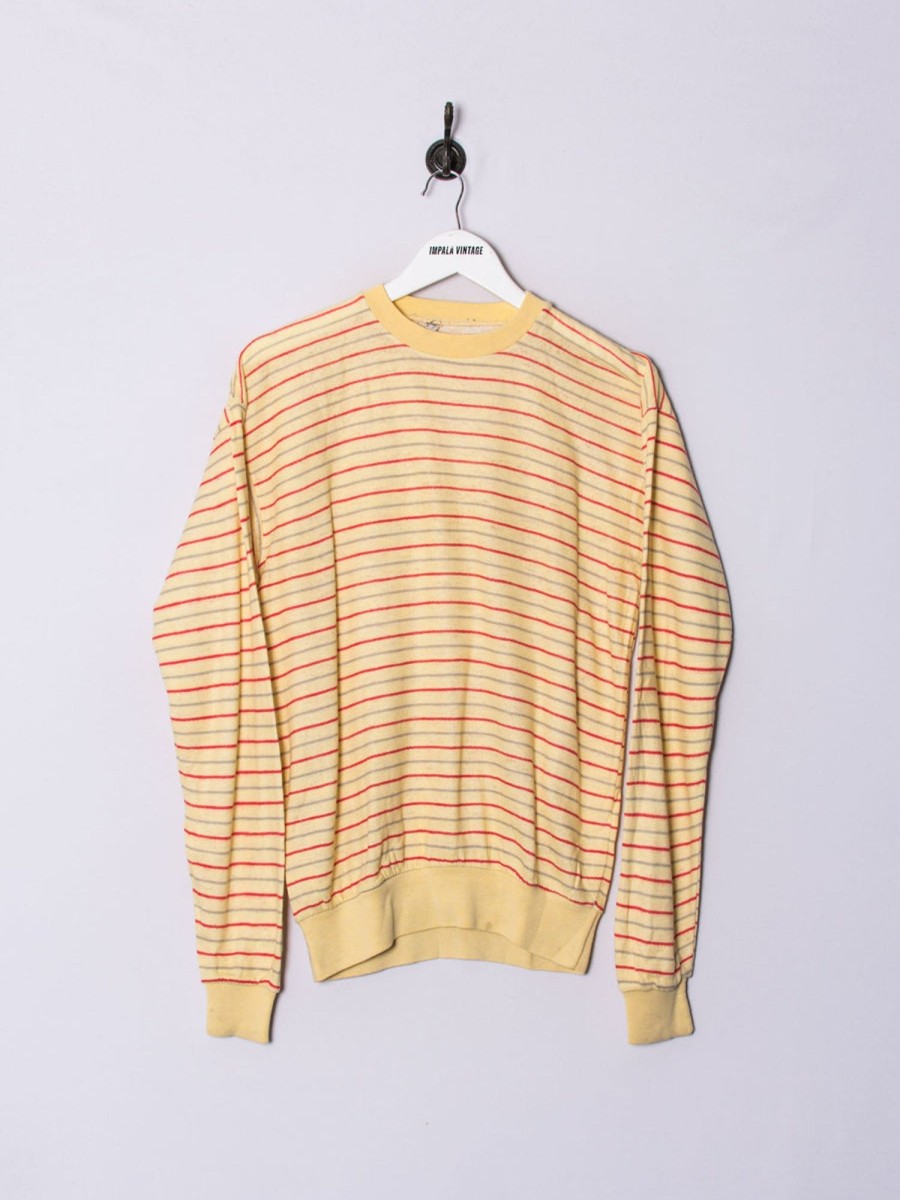 Impalavintage Yellow Stripes I Sweatshirt Hot