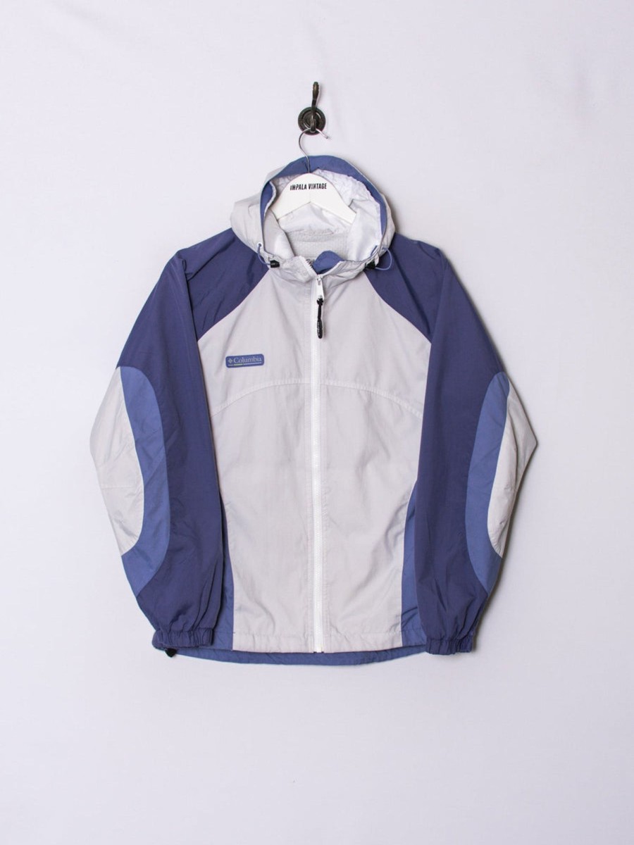 Impalavintage Columbia White & Blue Light Jacket Best