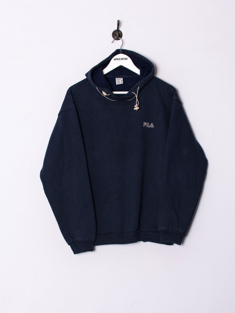 Impalavintage Fila Navy Blue Hoodie New