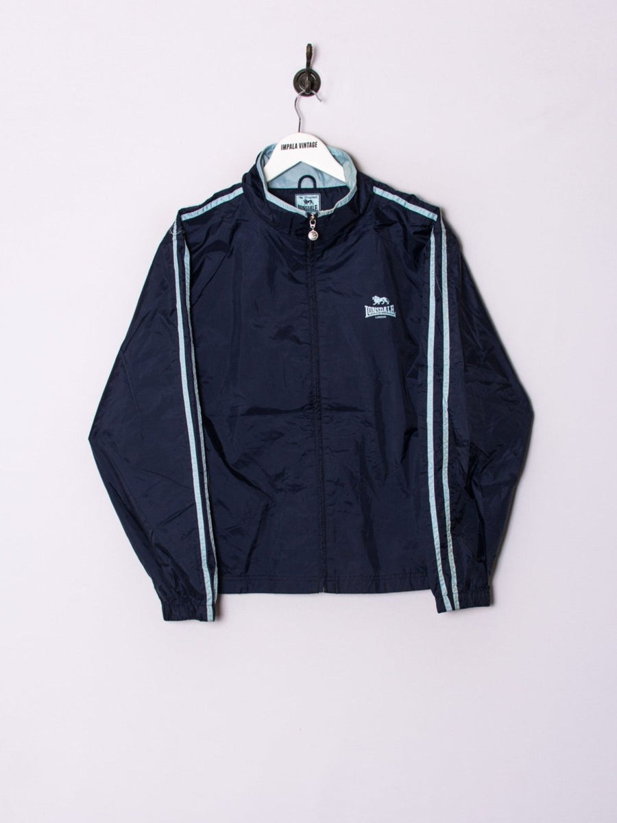 Impalavintage Lonsdale London Navy Blue Ii Light Jacket Wholesale