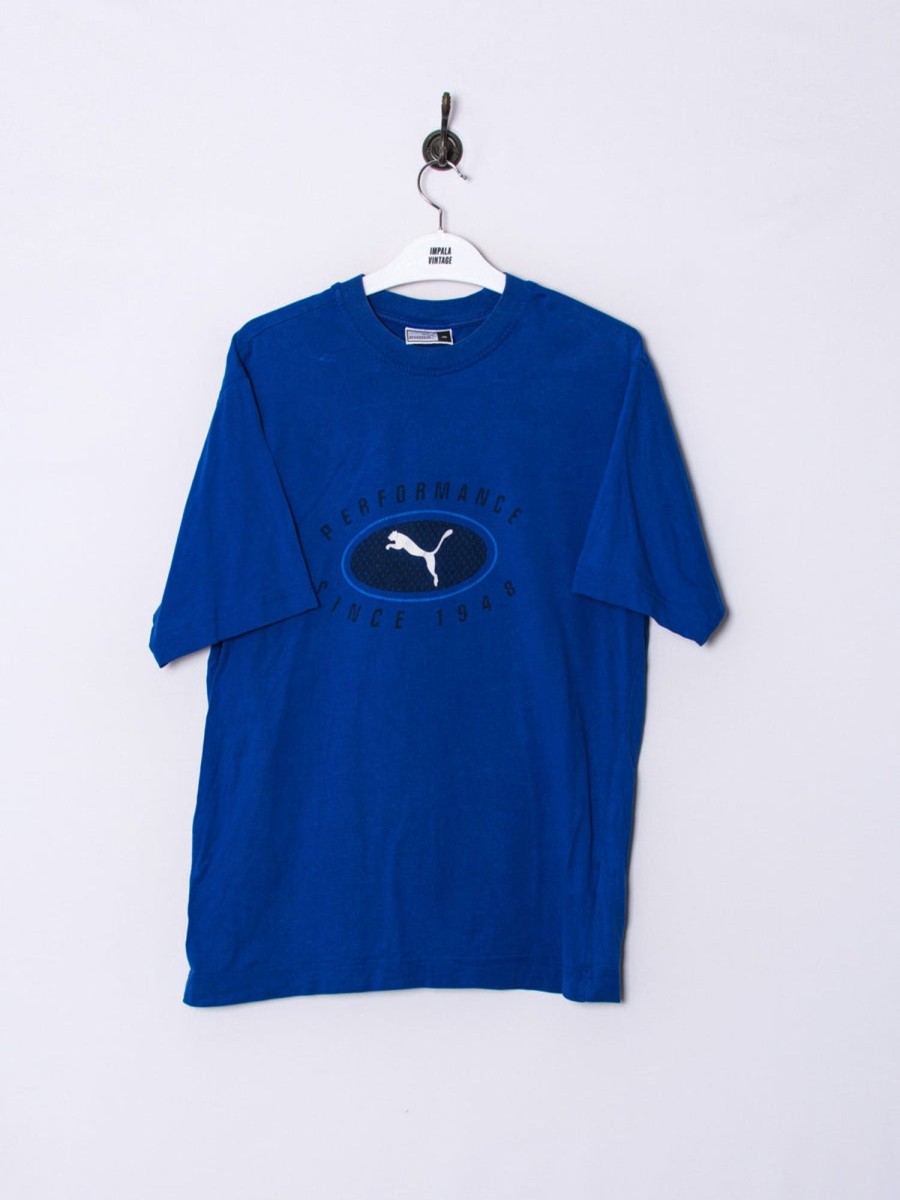 Impalavintage Puma Blue Cotton Tee Best