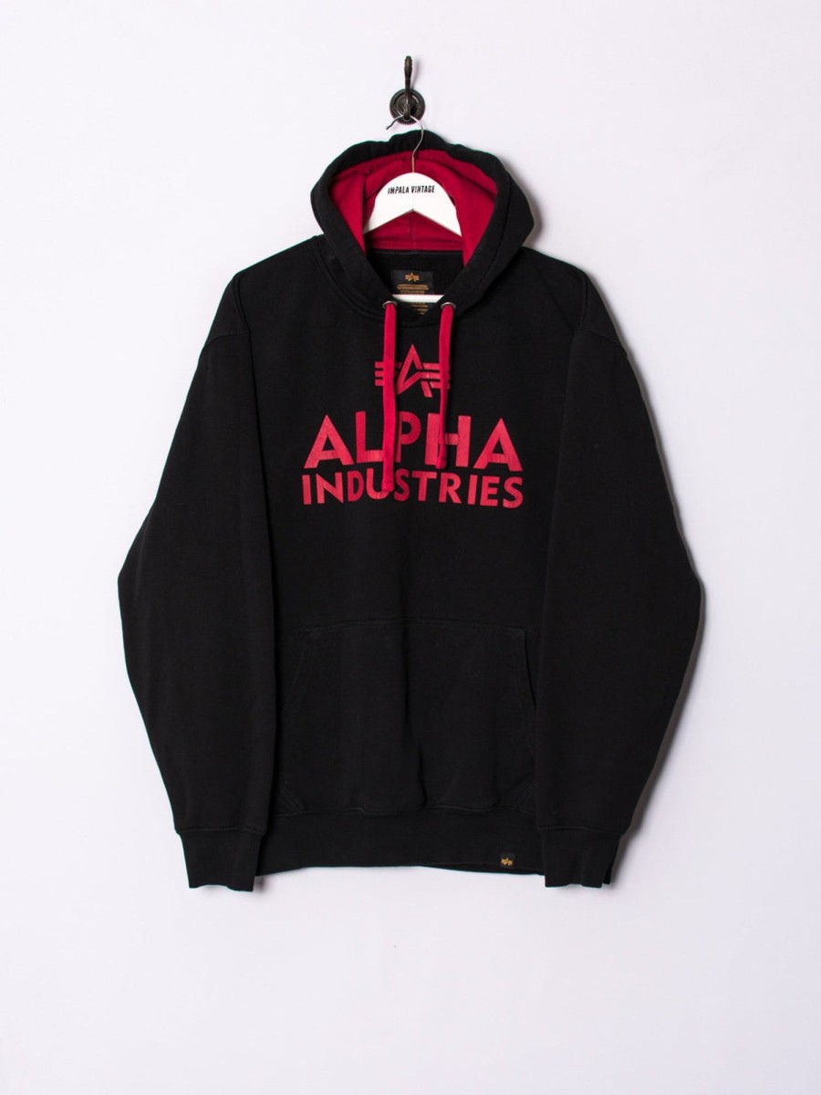 Impalavintage Alpha Industries Black Ii Hoodie Best