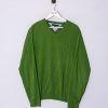 Impalavintage Tommy Hilfiger Green Light Sweater New