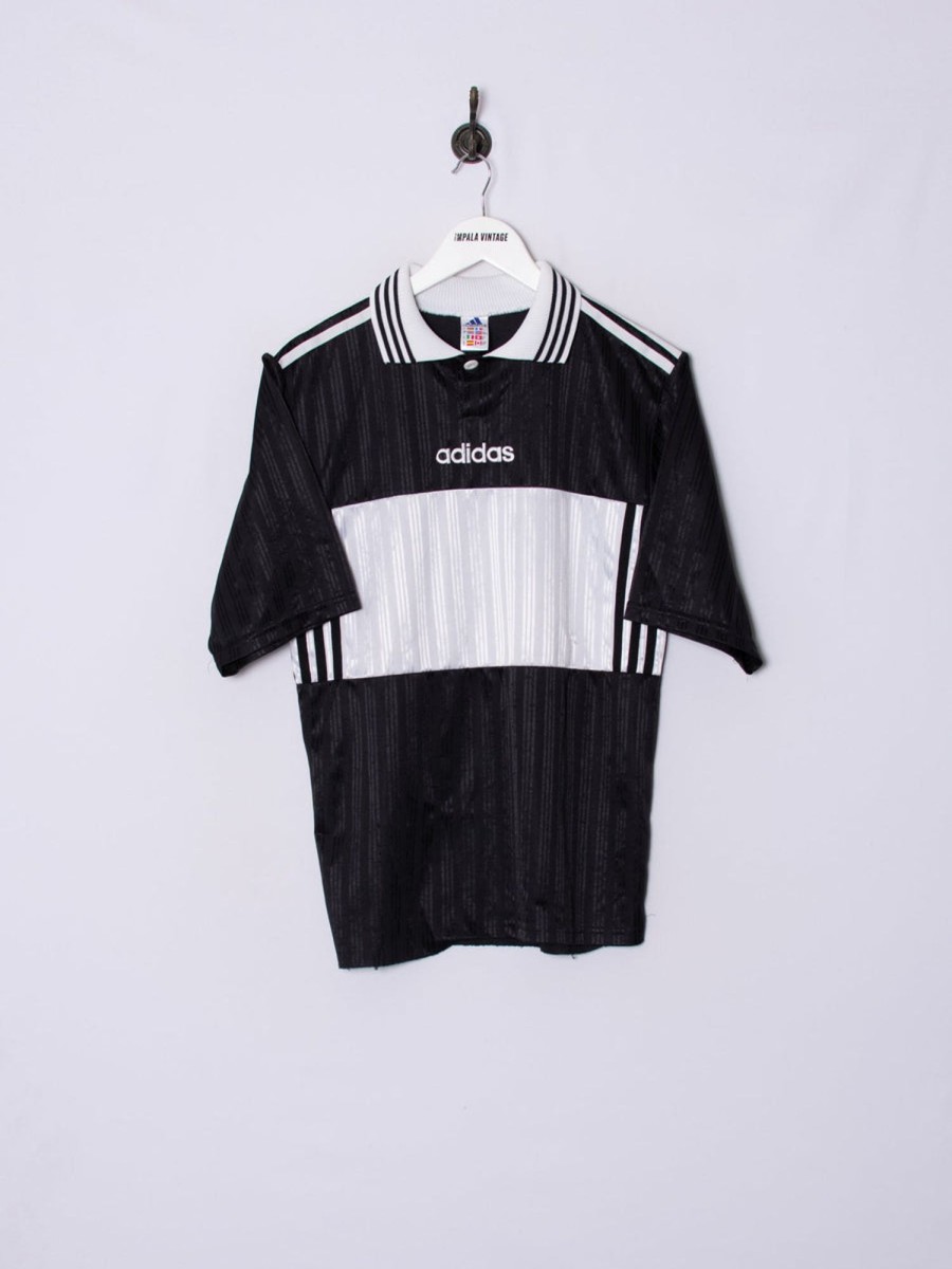 Impalavintage Adidas Retro Black & White "9" Jersey Hot