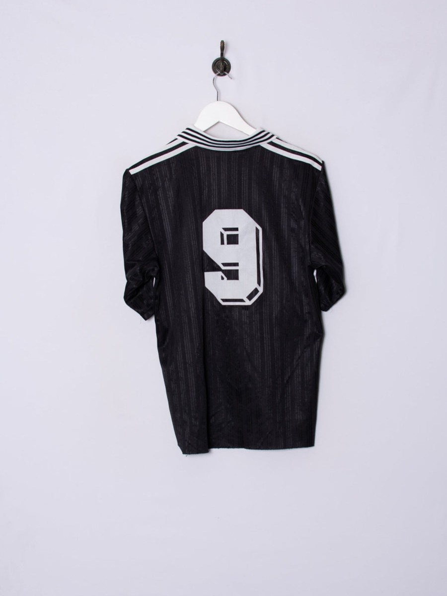 Impalavintage Adidas Retro Black & White "9" Jersey Hot