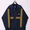 Impalavintage Adidas Navy Blue Long Jacket Online