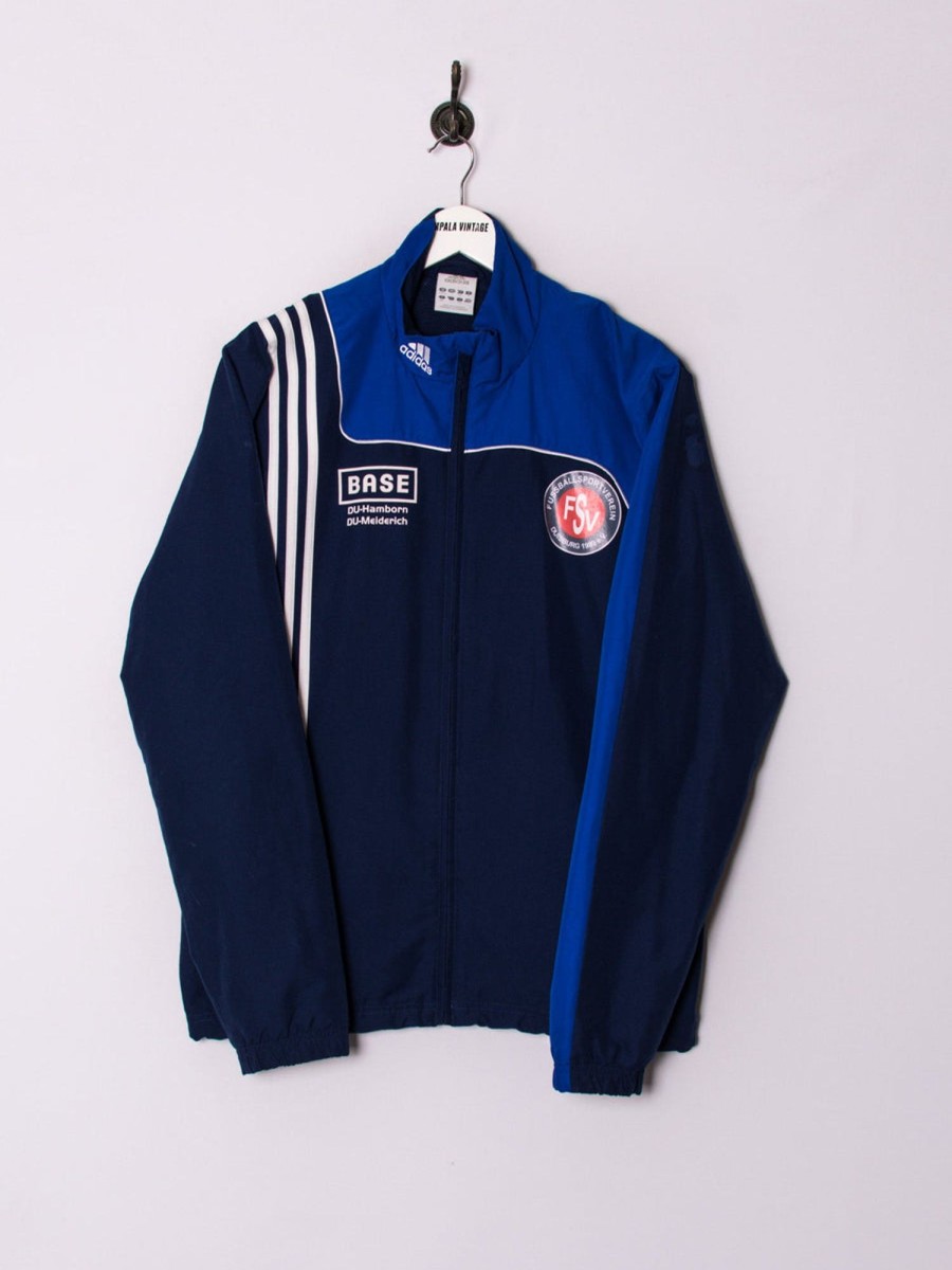 Impalavintage Adidas Blue Track Jacket Clearance