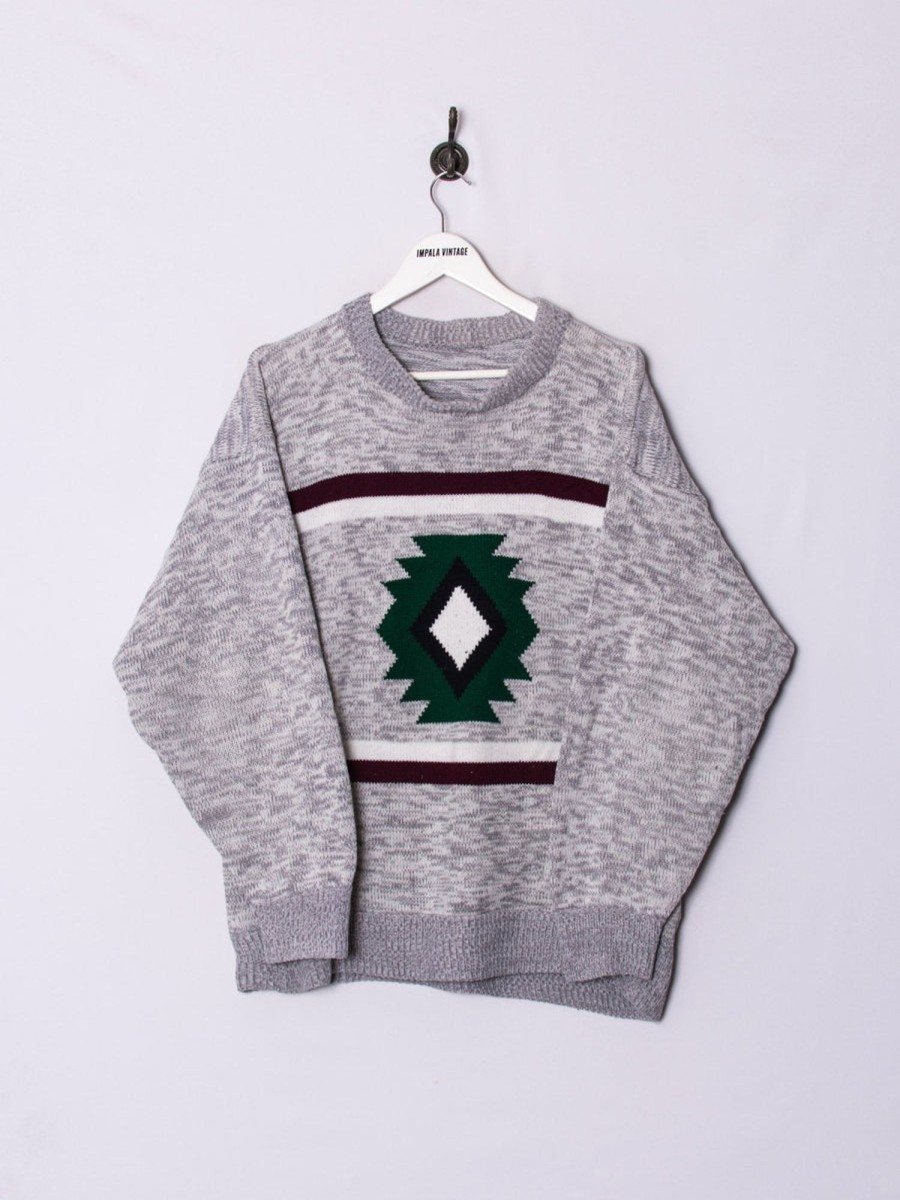 Impalavintage Trebol Grey Sweater Hot