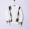 Impalavintage Polo Ralph Lauren White Rework Sweatshirt New