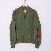 Impalavintage Alpha Industries Green Bomber Jacket Wholesale