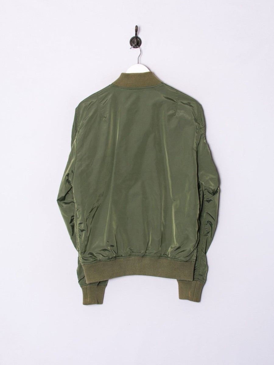 Impalavintage Alpha Industries Green Bomber Jacket Wholesale