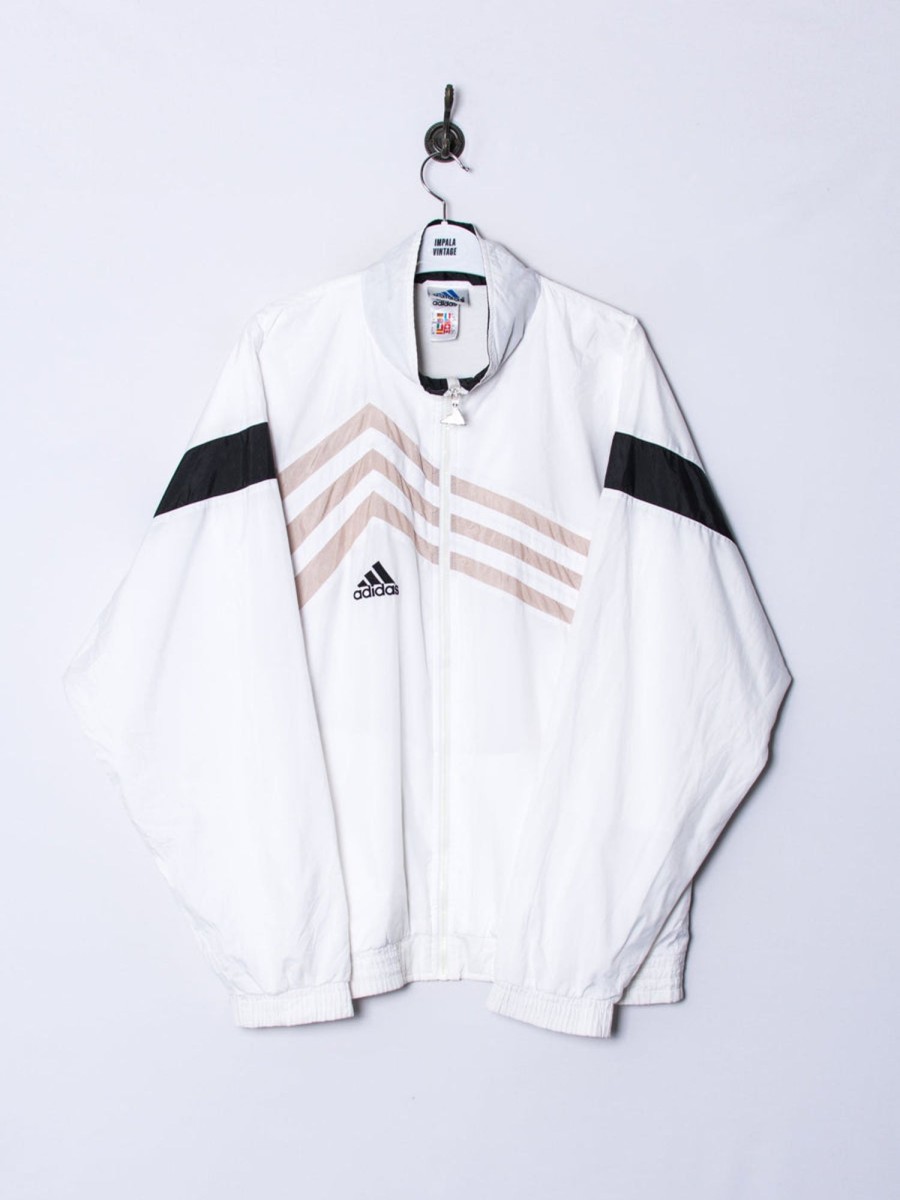 Impalavintage Adidas White Ii Track Jacket Hot