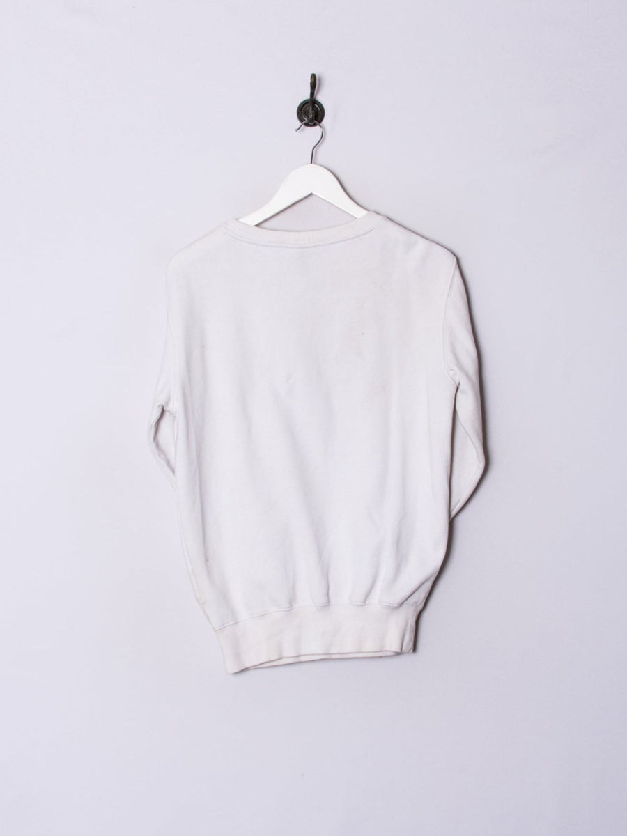 Impalavintage Ellesse White Sweatshirt New