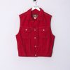 Impalavintage Mackee Red Denim Vest Hot