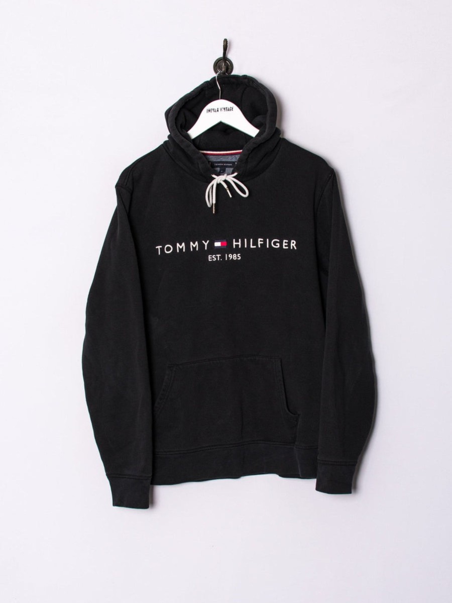 Impalavintage Tommy Hilfiger Black Hoodie Clearance