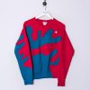 Impalavintage Champion Red Iv Rework Sweatshirt New