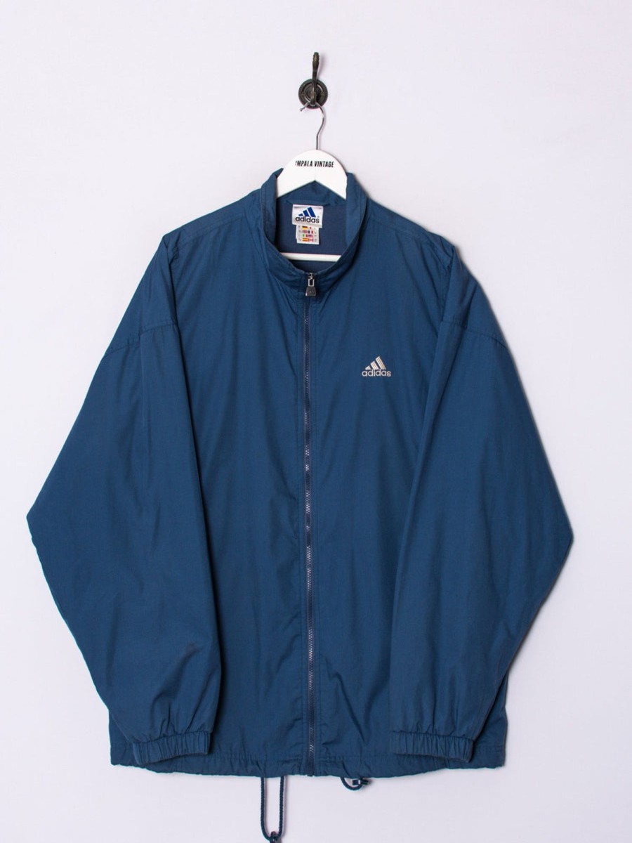 Impalavintage Adidas Navy Blue Track Jacket Best