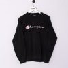 Impalavintage Champion Black Sweatshirt Hot