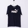 Impalavintage Puma Blue Cotton Tee Wholesale